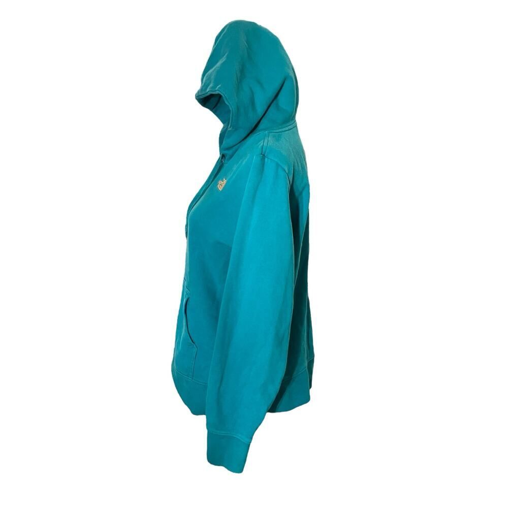 The North Face Teal Sweatshirt with Peach Logo Size Large - Picture 4 of 8